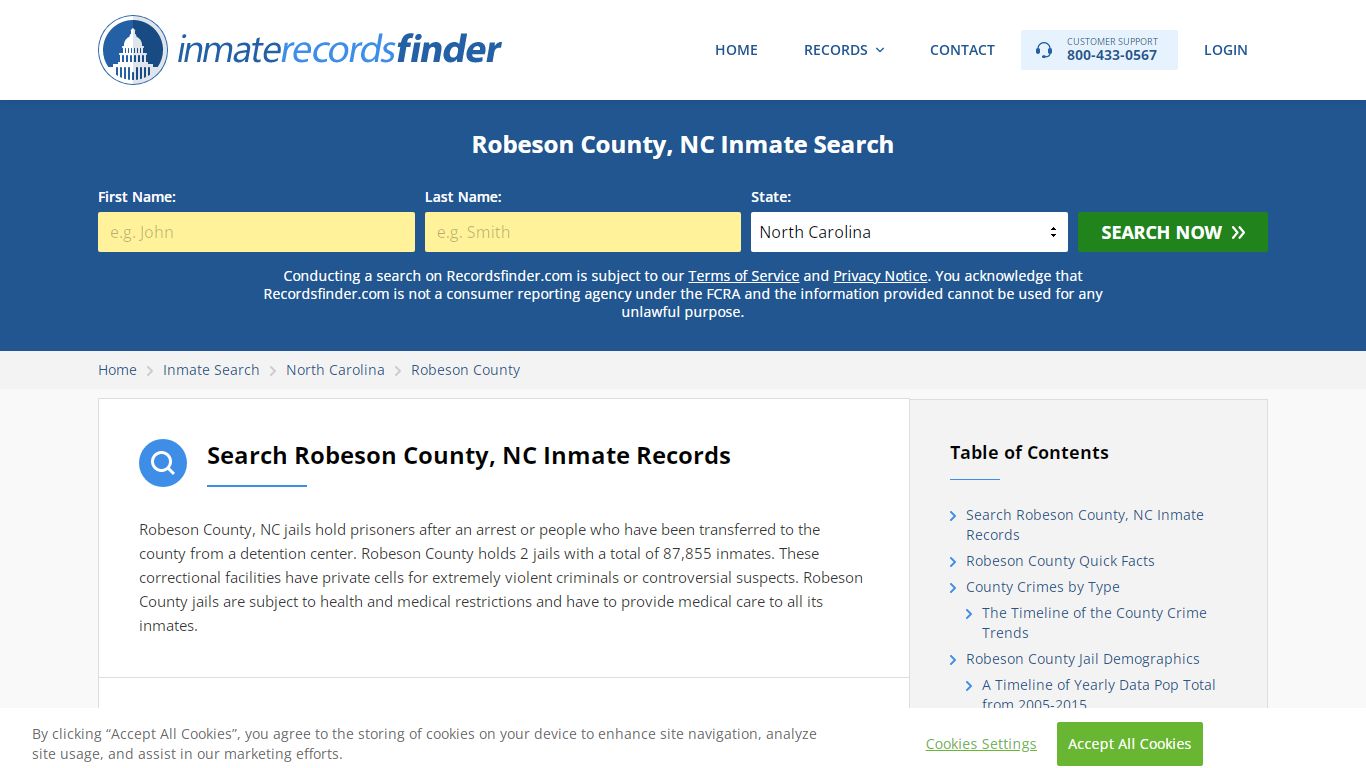 Robeson County, NC Inmate Lookup & Jail Records Online